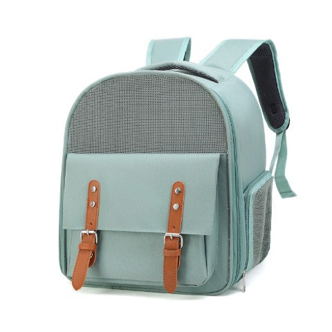 Green Convenient Cat Carrier Backpack