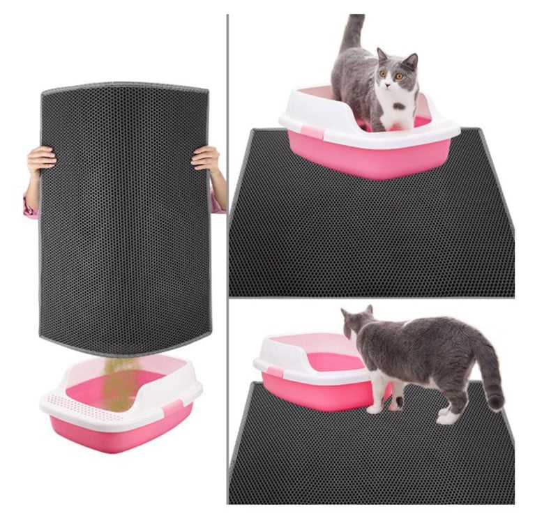 Honeycomb Cat Litter Mat: Leak-Proof Protection