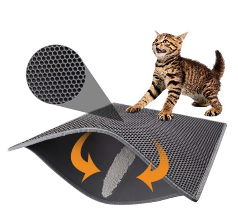 Honeycomb Cat Litter Mat: Leak-Proof Protection