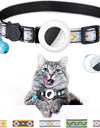 White Fabulous Geometric Pattern Cat Collar With Bell