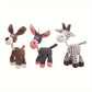 Pawsome Squeaky Donkey Plush Chew Toy