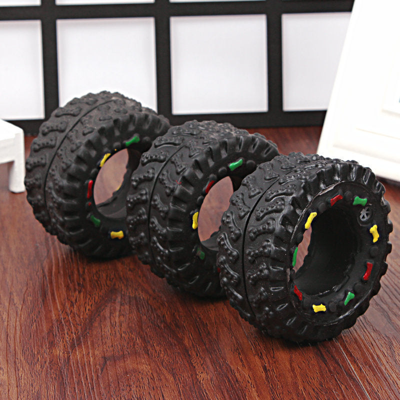 Mini Tire Squeaky Toy