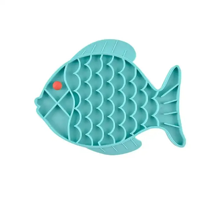 Fish-Shaped Slow Feeding Tray