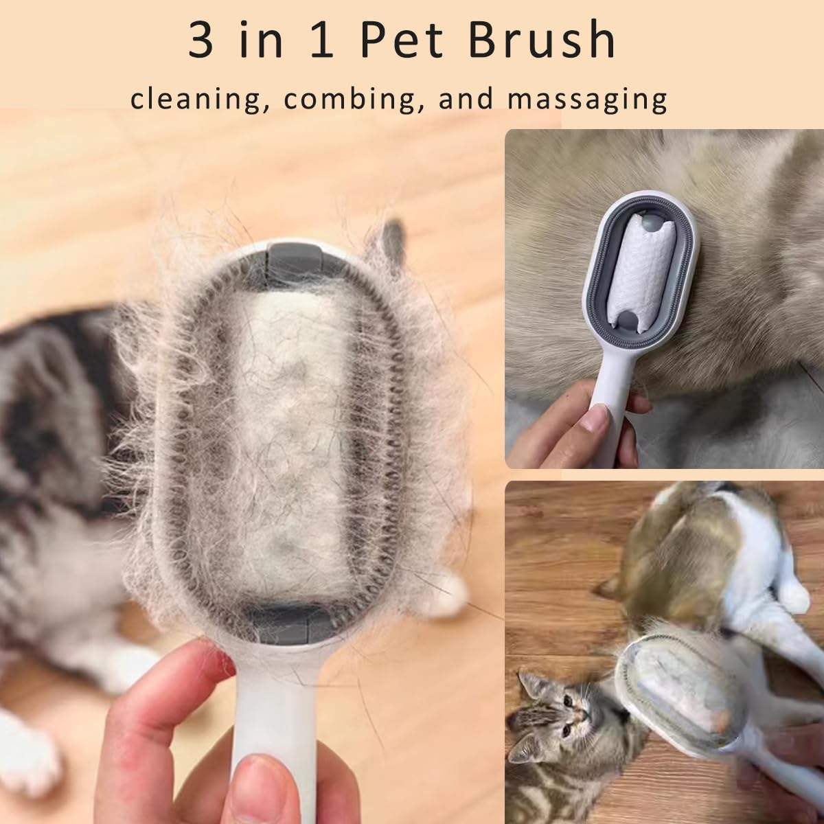 Water-Infused Cat Grooming Brush