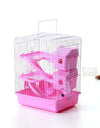 Luxurious Three-storey Hamster Villa Cage: pink