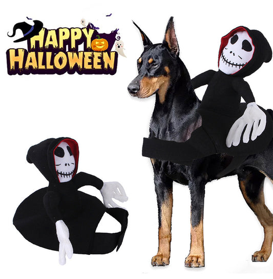 Spooky Pet Halloween Costume - Spider Pumpkin Vest