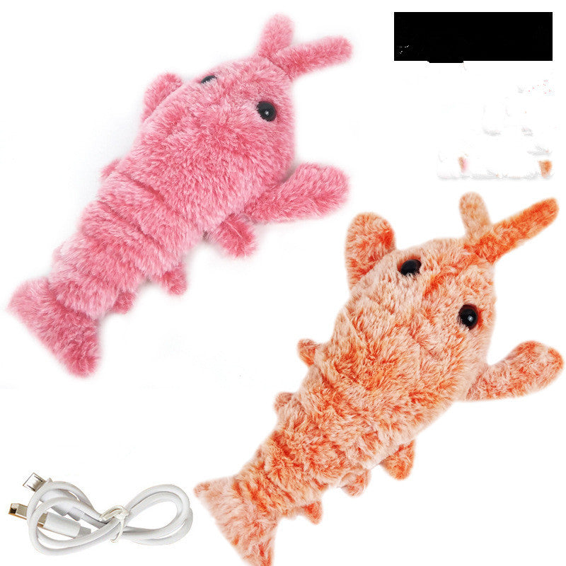 Electric Jumping Shrimp Plush Toy