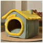 Warm and Durable Pet Shelter with Plush Interior