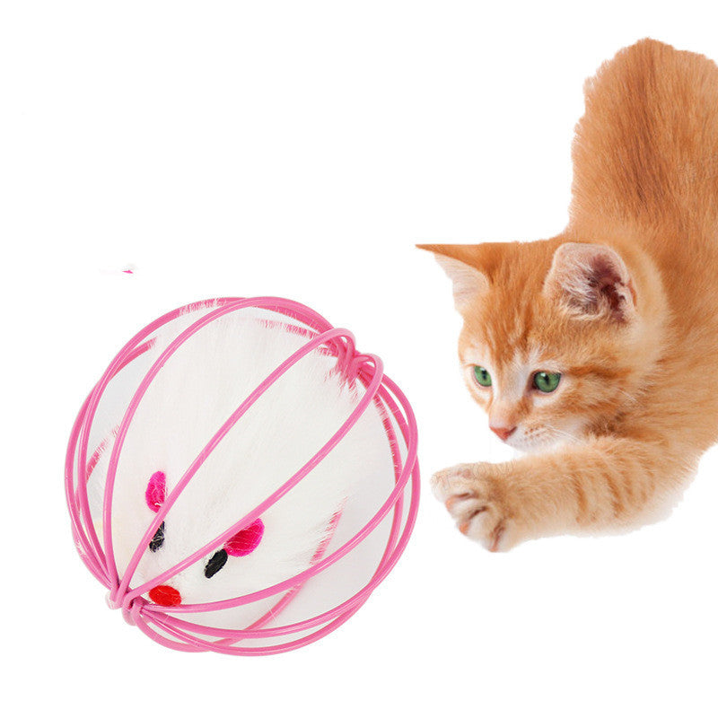 Colorful Cage Mouse Cat Toy