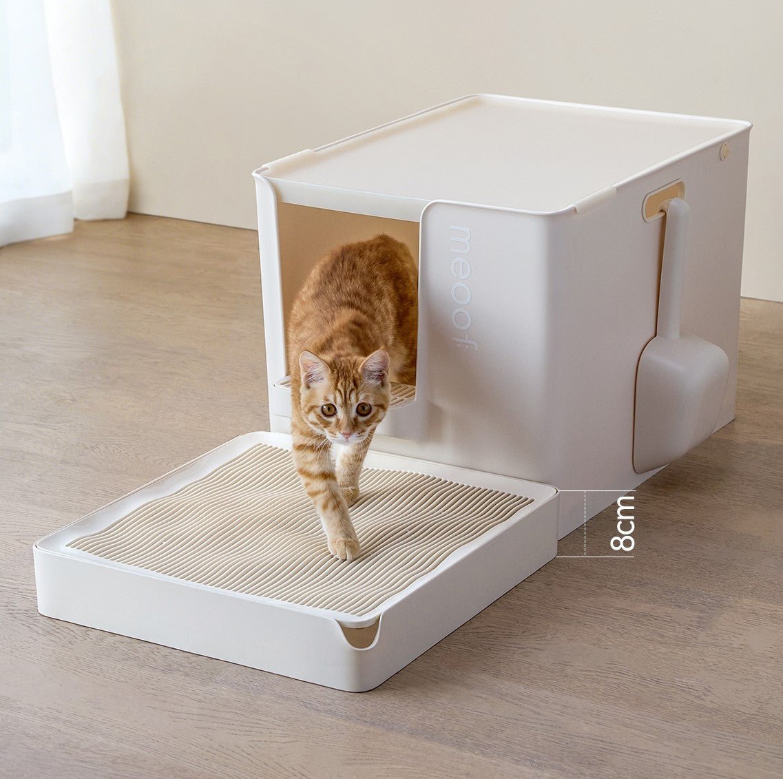 Cat litter trapping mat system that reduces litter mess for indoor cats