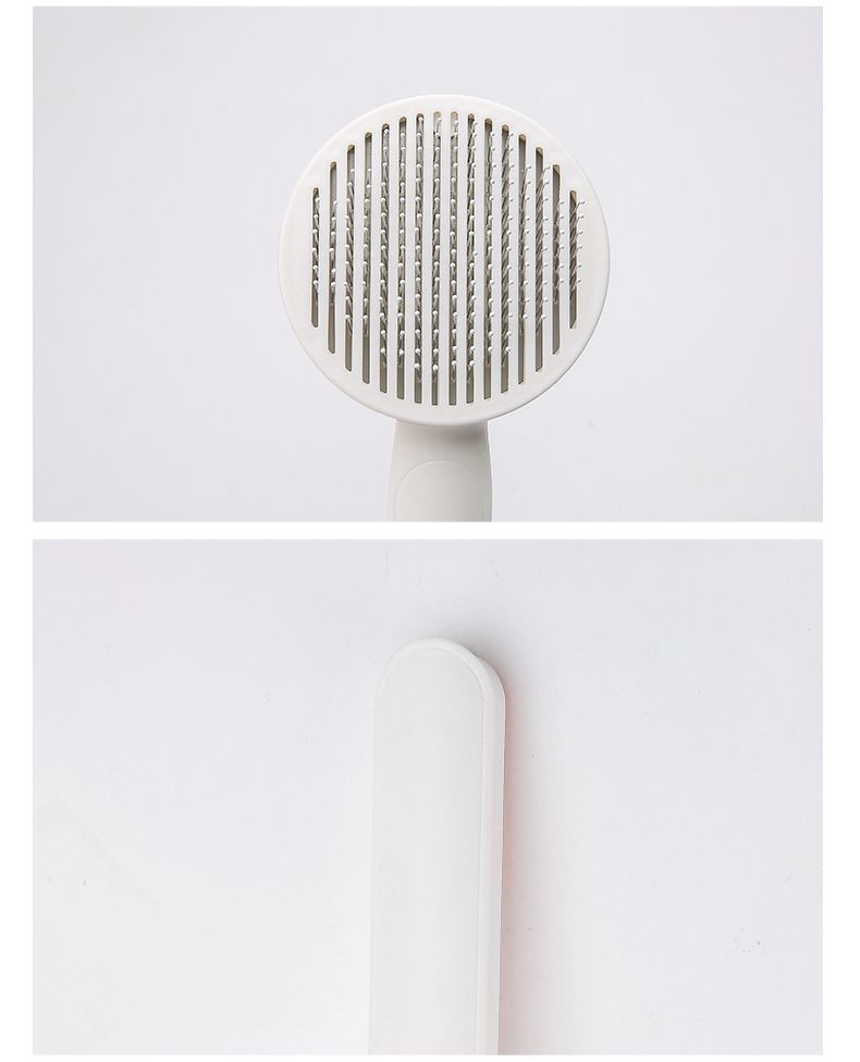 Pet Grooming Brush with Self-Cleaning Feature