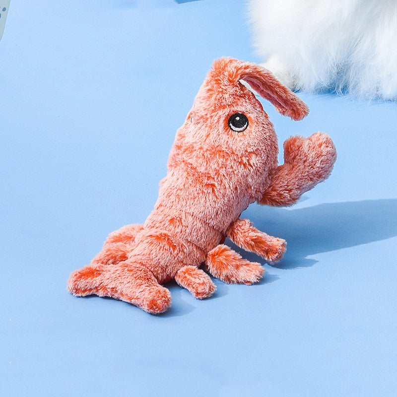 Electric Jumping Shrimp Plush Toy