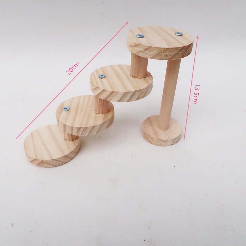 Wooden Spiral Staircase for Hamsters