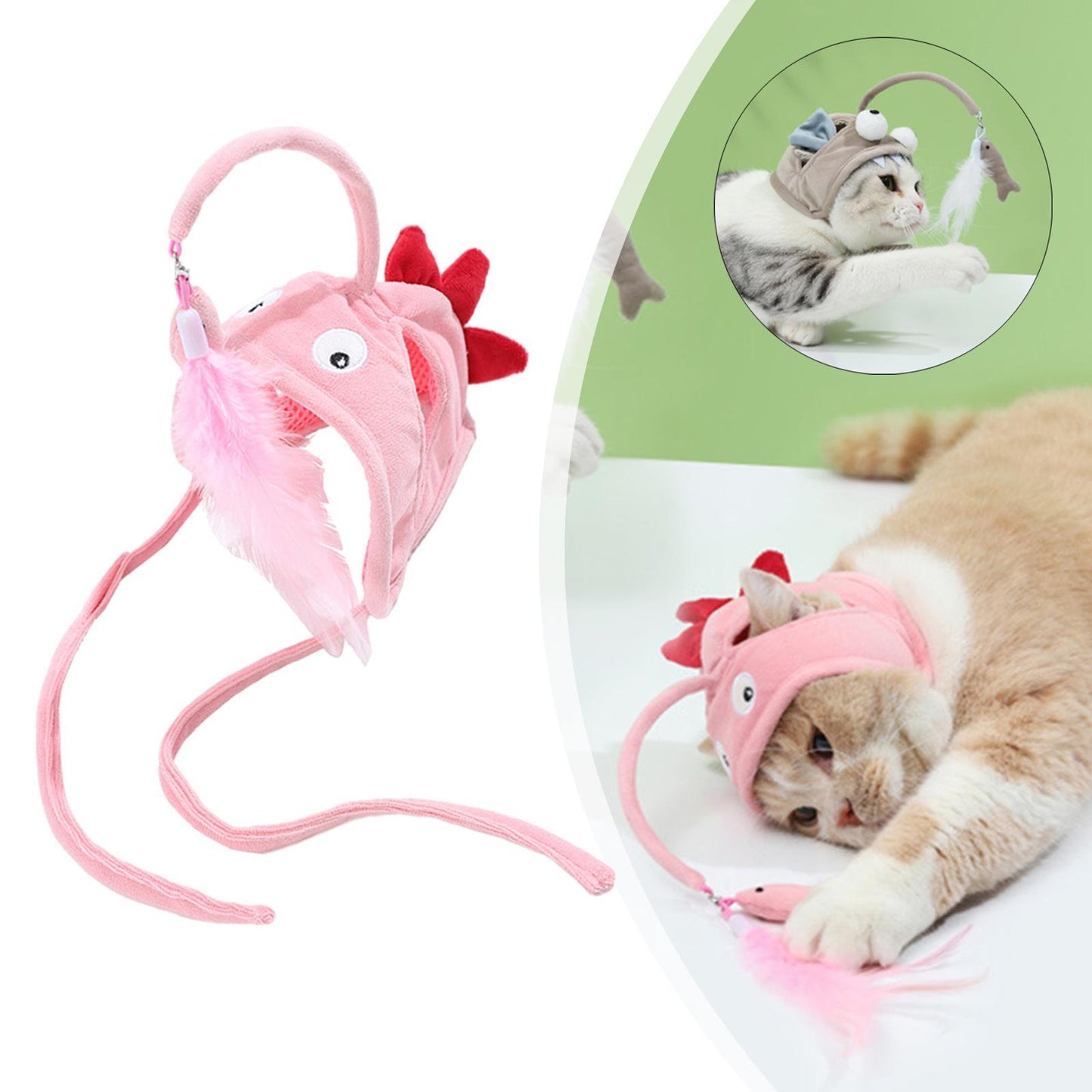 Head-Mounted Cat Toy