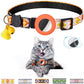 Orange Fabulous Geometric Pattern Cat Collar With Bell