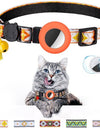 Orange Fabulous Geometric Pattern Cat Collar With Bell