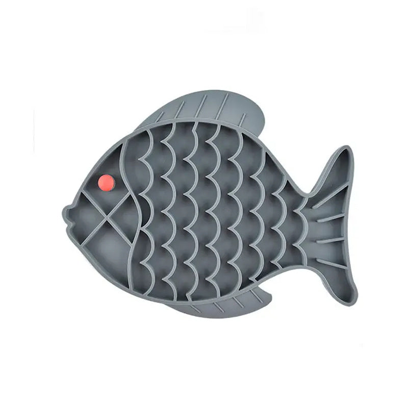 Fish-Shaped Slow Feeding Tray