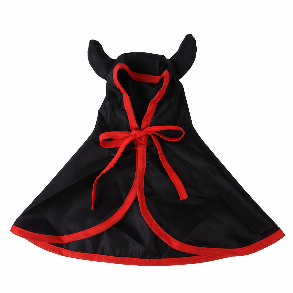 Pet Costume Cape with Horns