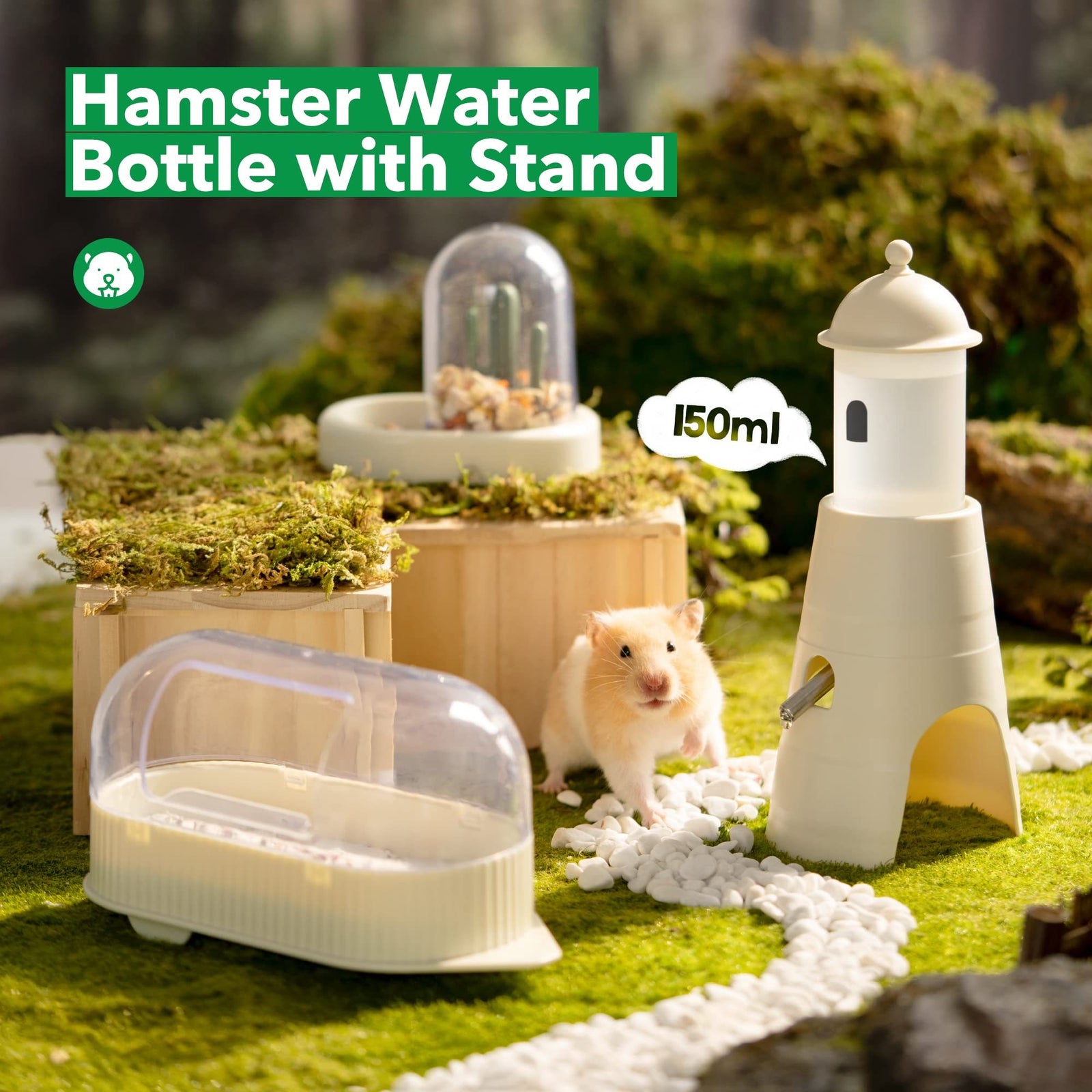 Cozy Hamster Oasis Water Bottle