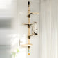 Vertical Door Mounted Cat Shelves