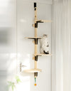 Vertical Door Mounted Cat Shelves