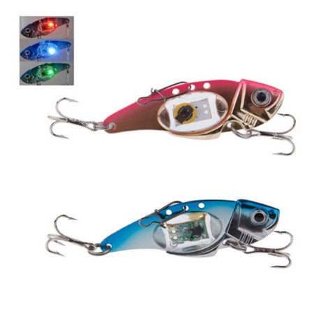 Red and blue LED Flashing Fish Lures