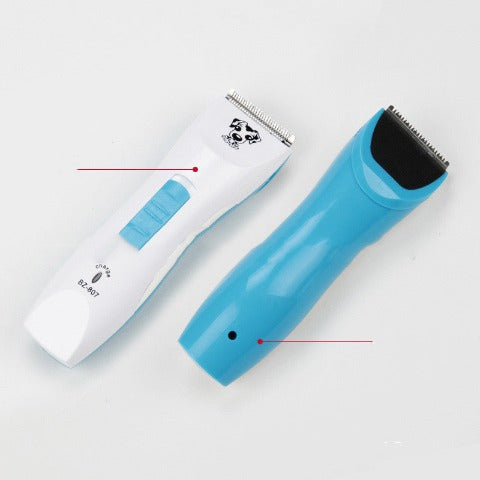 Professional pet clippers's up side and bottom side 