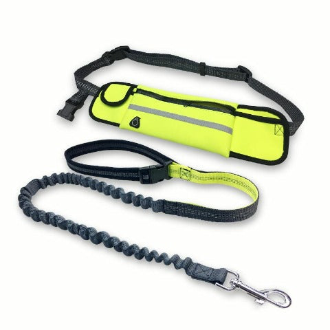 Yellow Running leash for dogs