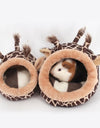 Guinea pig in a brown Cotton hamster nest