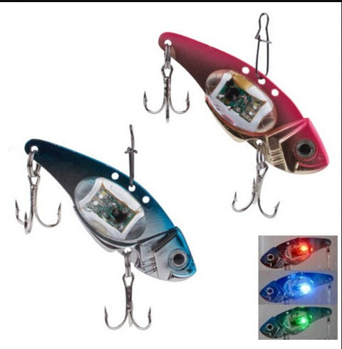 Red and blue LED Flashing Fish Lures