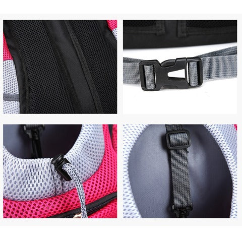 Pet backpack carrier's different parts 
