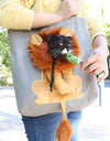 Lion-themed Soft Pet Carrier Bag