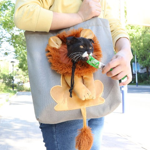 Lion-themed Soft Pet Carrier Bag