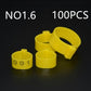 Yellow Poultry leg bands: lot 1.6