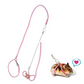 Pink Critter harness worn by a hamster