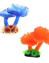 Blue and orange Coral Plants Decorations