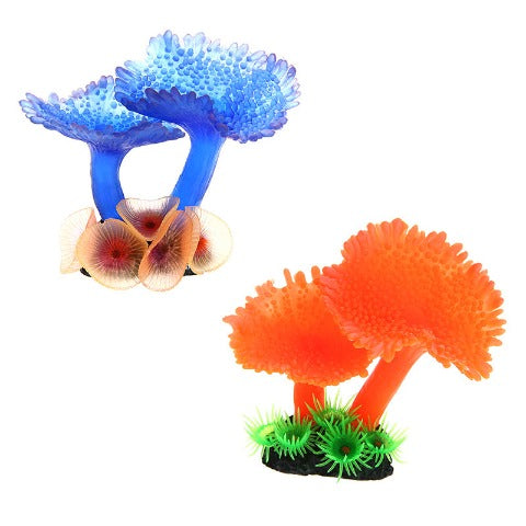 Blue and orange Coral Plants Decorations