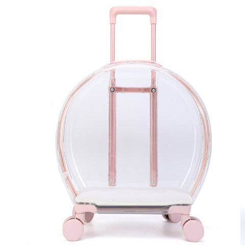 A pink Travel cat carrier