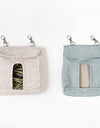 Grey and blue Small Animal Feed Bag