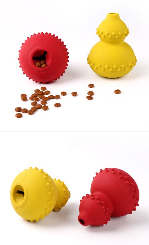 Red and yellow Food Leaky Gourd Toys