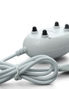 Portable aquarium air pump's extension cord and suction cups