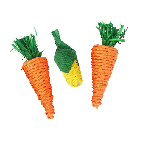 Two carrots and a corn: Synthetic Veggies for Rodent Cages