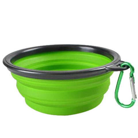 Green Portable Dog Bowls